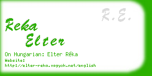 reka elter business card